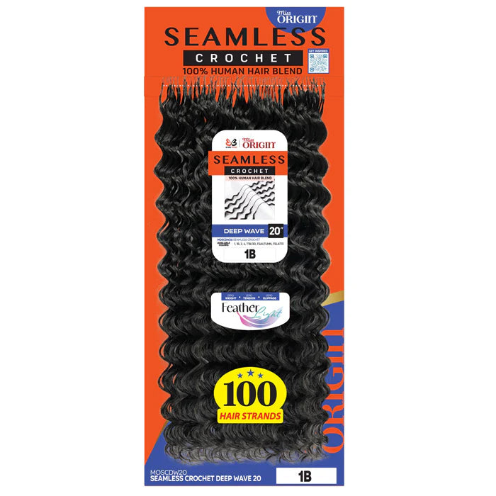 Bobbi Boss Miss Origin Seamless Crochet Braids 20" - 100% Human Hair Blend